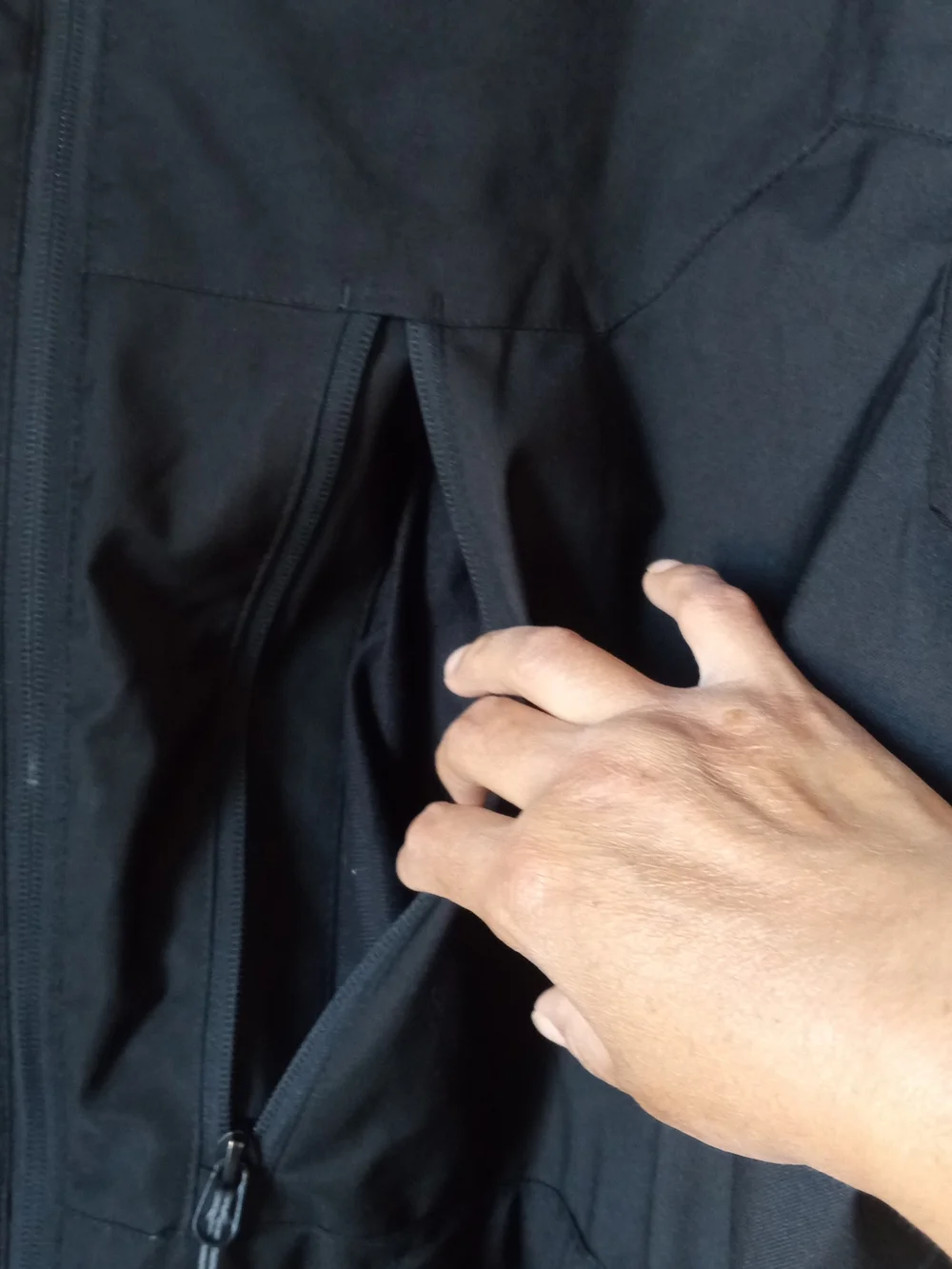 ZeroXposur Black Men's Hooded Windbreaker Jacket